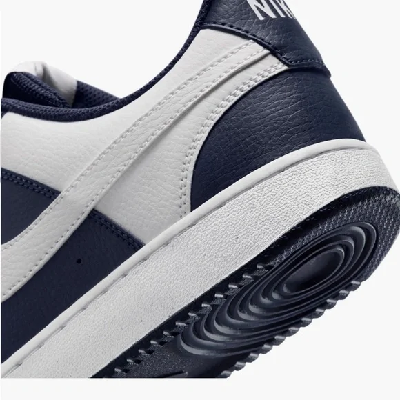 Nike Court Vision Low Men Sneakers, Midnight Navy Blue White, Size 14M - Picture 8 of 8